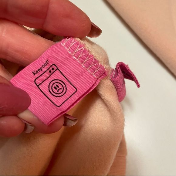 “Brunch Bunch” Bow & Drape Sweatshirt, Peachy Blush, Sequin Letters, Sma… - Picture 8 of 10